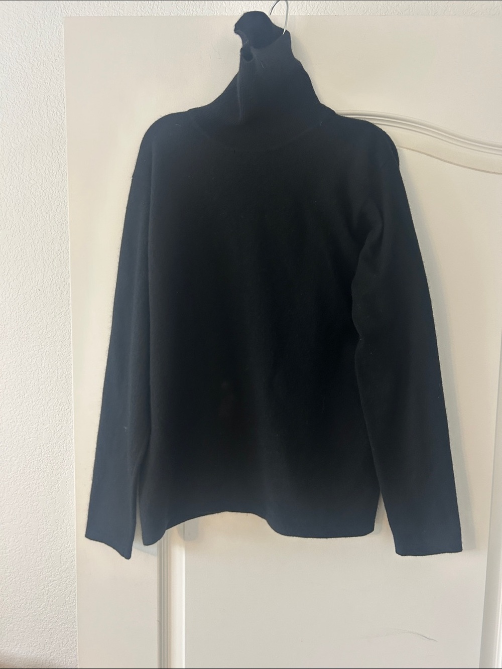 Valerie Stevens Black Turtleneck Sweater - Women's Cowl Neck